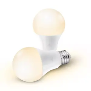 Smart 2pk 60W Equivalent Soft White LED Wi-Fi Enabled Voice Activated A19 E26 Frosted Light Bulb