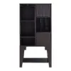 Jingal 4 Open Shelf Wine Cabinet Red Cocoa - miBasics