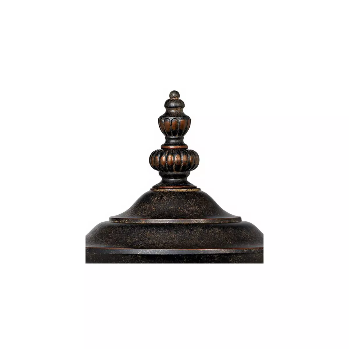 John Timberland Vintage Outdoor Post Light Bronze 25 inch Tall Fixture with Pier Mount for Deck Patio Entryway