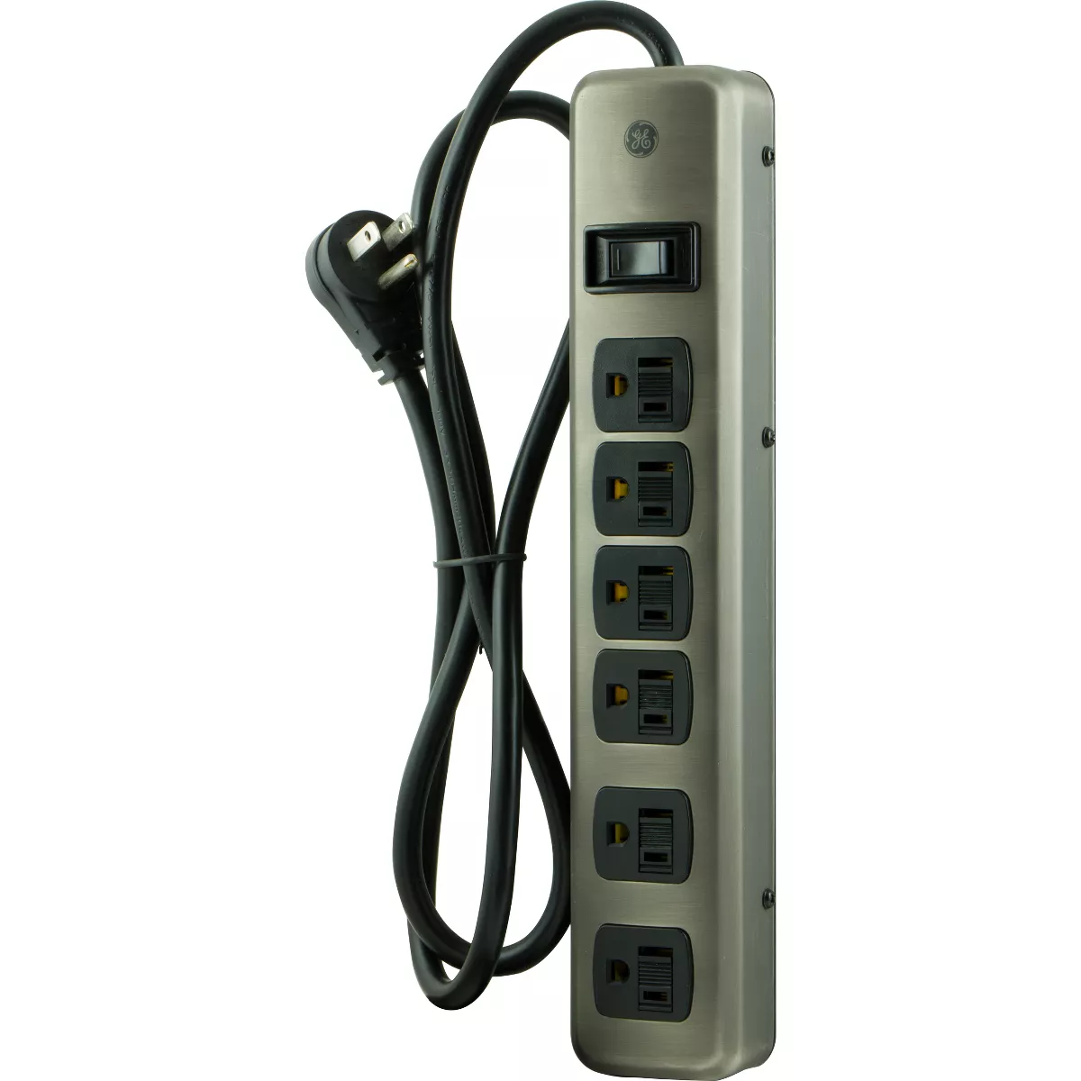 General Electric 5 Outlet Designer Brushed Nickel Surge Protector