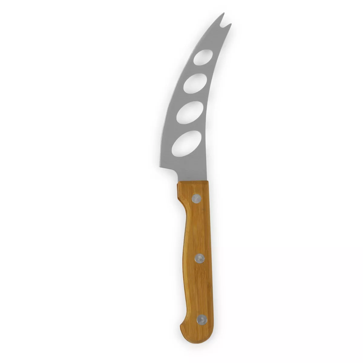 Rubberwood and Bamboo Iron Cheese Cutting Board - Picnic Time