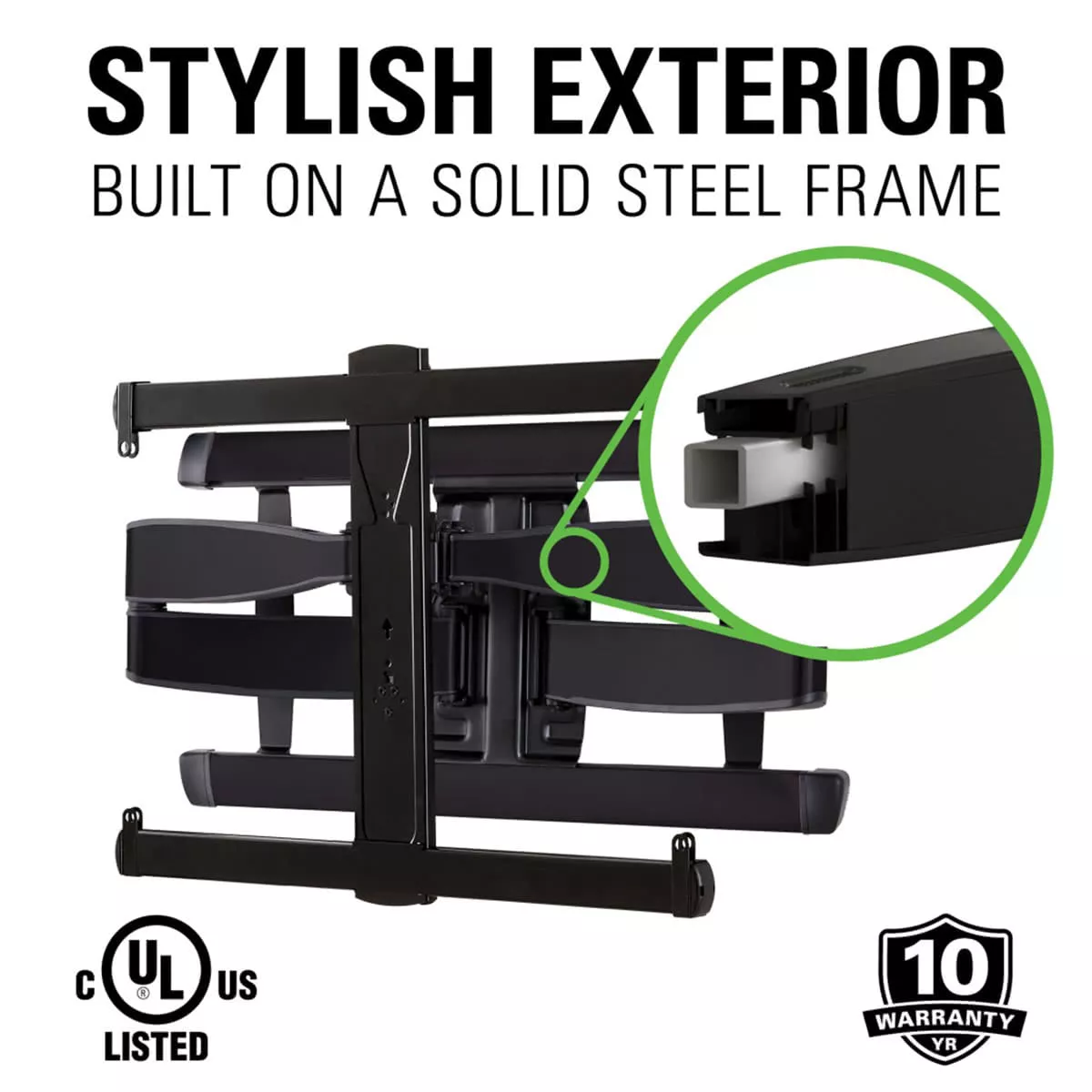 Sanus VXF730-B2 Extra Large Full Motion TV Mount for 46