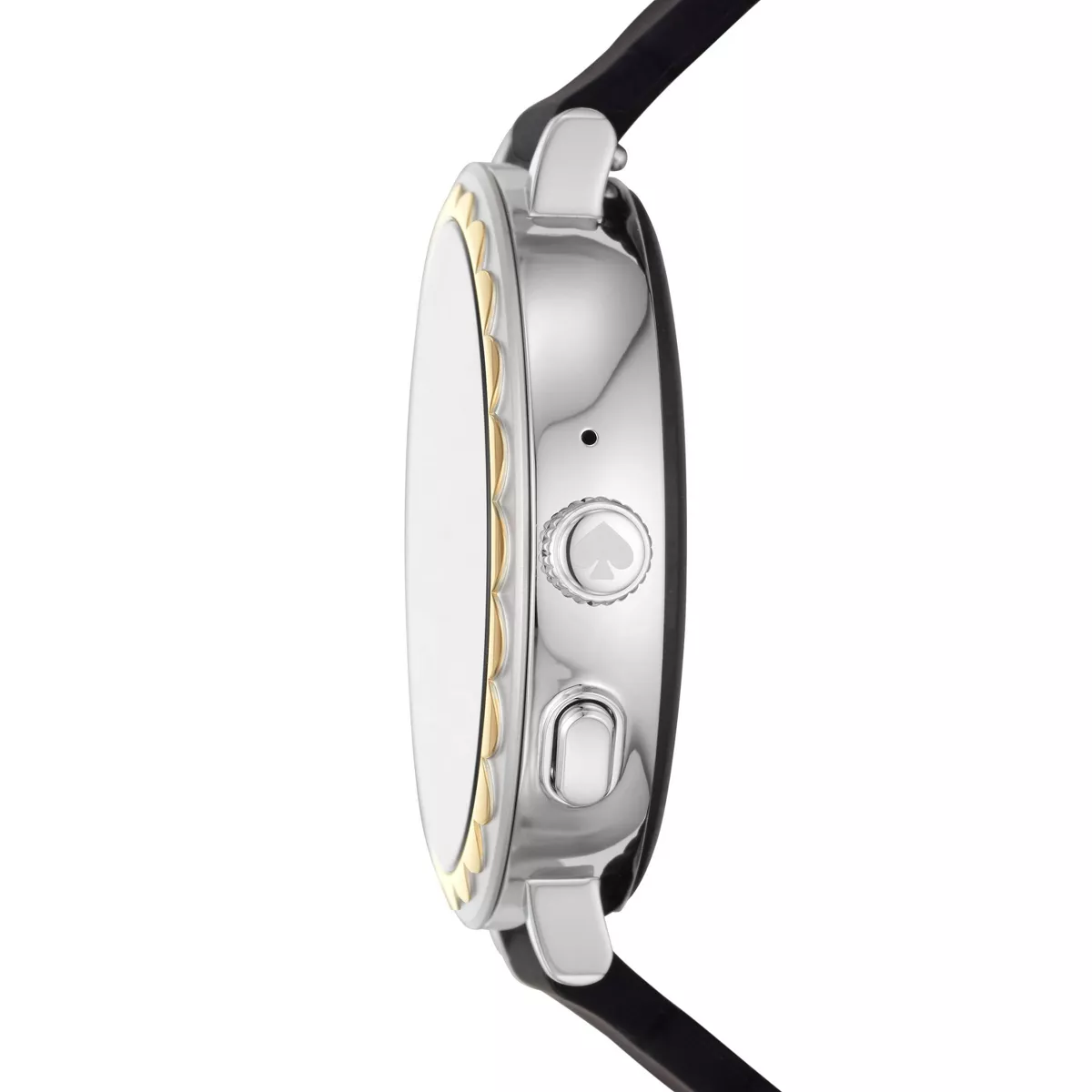 Kate Spade New York Scallop 2 Smartwatch 41mm - Stainless Steel with Black Silicone