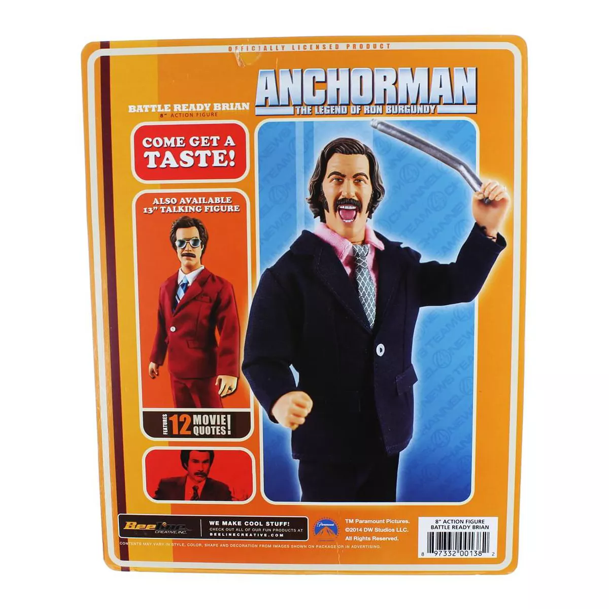 Seven20 Anchorman 8-Inch Action Figure: Battle Ready Brian