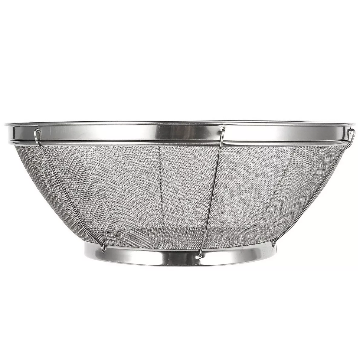 Juvale Stainless Steel Colander/Mesh Colander Strainer Basket - For Kitchen Straining, Draining, Salad, Spaghetti and Noodles - 10.25 x 4 Inches