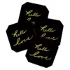 Lisa ArgyropoulosHello Love Set of 4 Coasters - Deny Designs