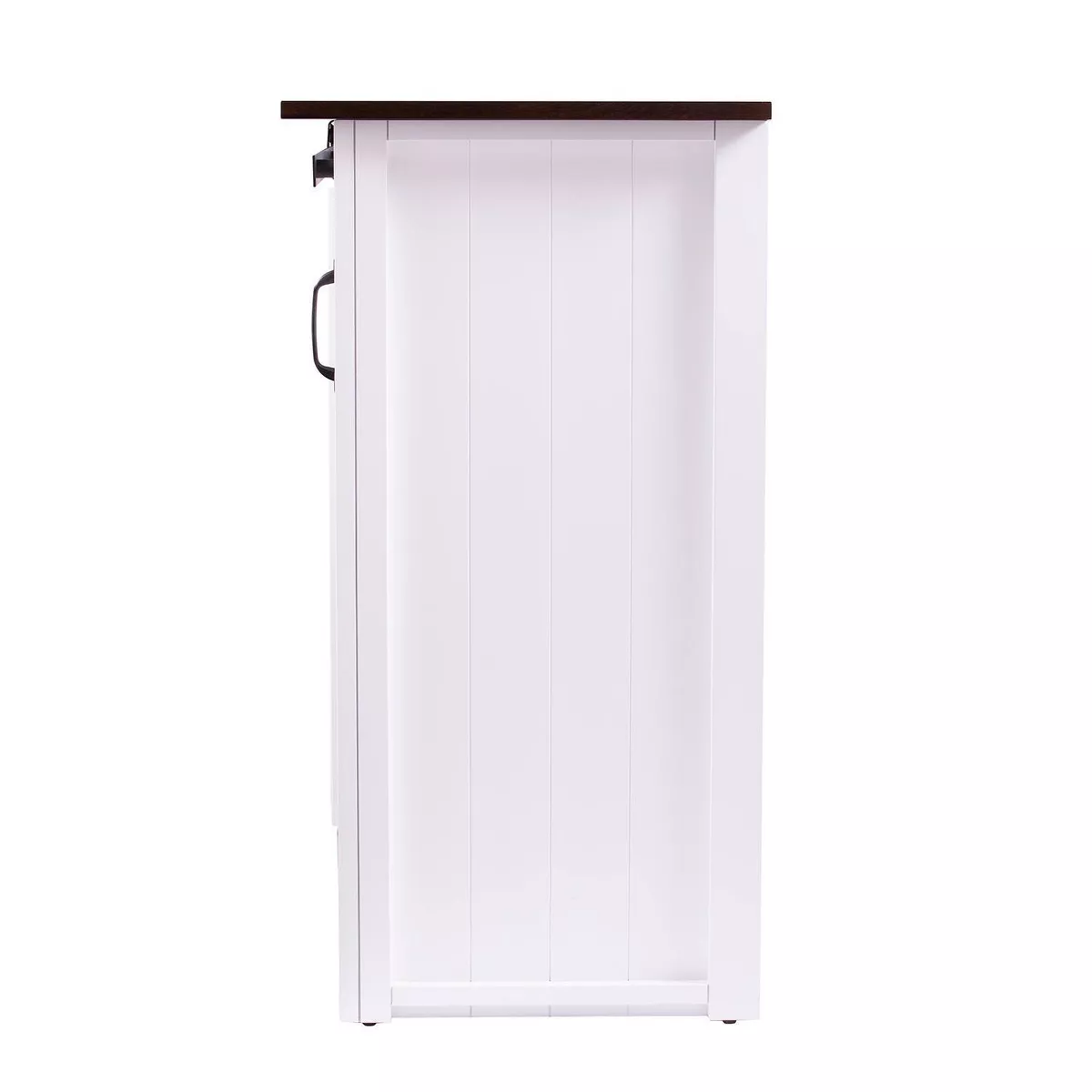 Lashire Barn Door Kitchen Island White - Aiden Lane