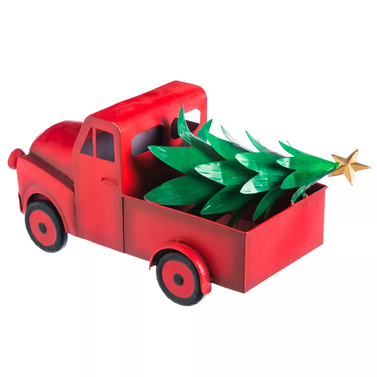 Evergreen New Creative Vintage Truck Outdoor Safe Metal Statue
