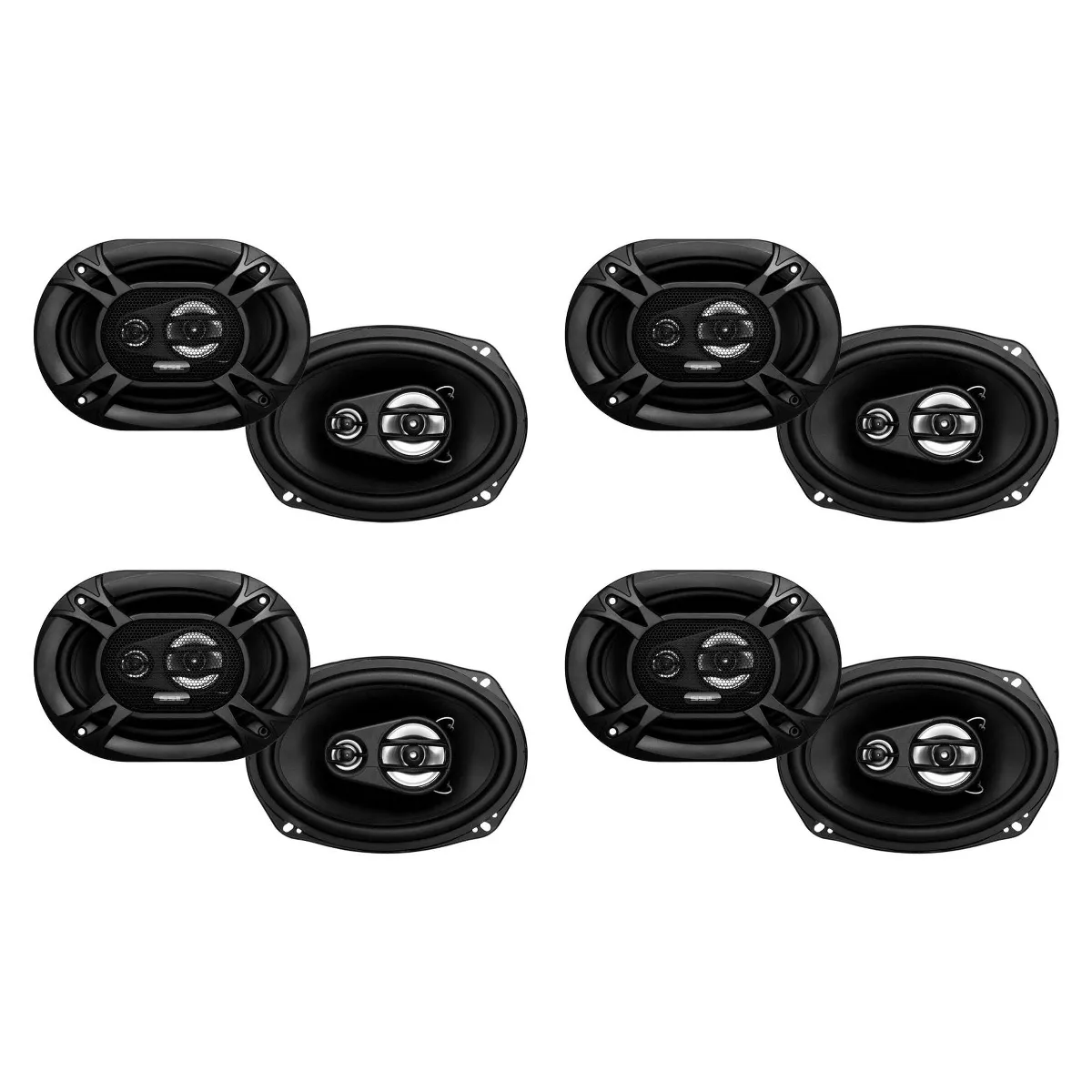 SoundStorm Laboratories 6 x 9 Inches 3 Way 300 Watt Stereo Speakers (8 Count)