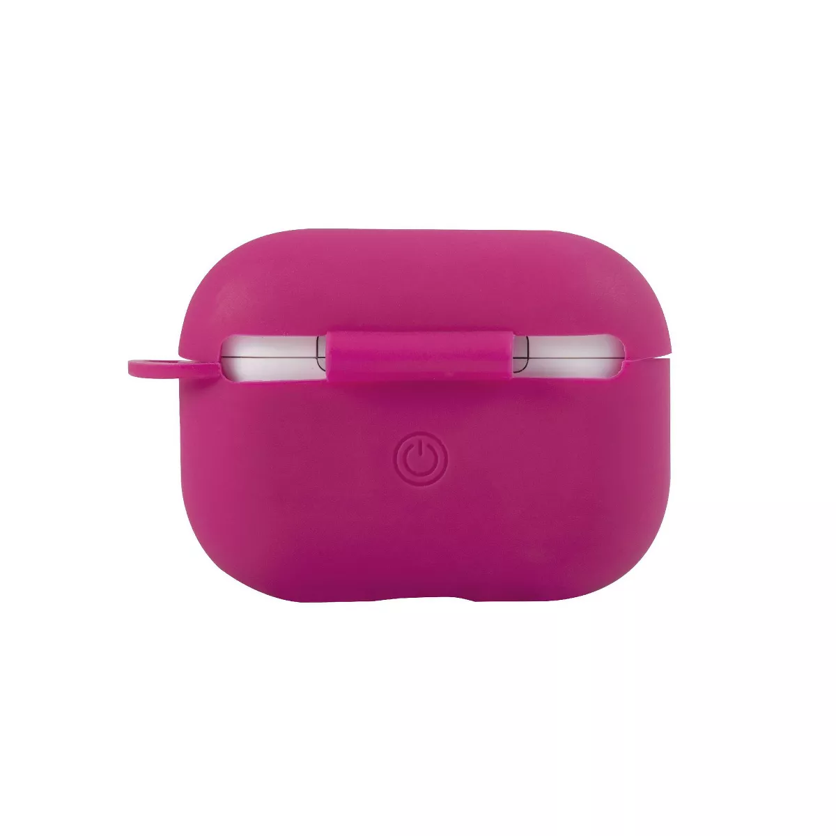 For AirPods Pro Case Silicone Protective Cover Skin with Keychain for Apple Airpod Pro 3 3rd 2019 Wireless Charging Earbuds Case, Rose Red by Insten