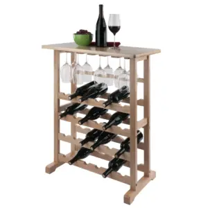 24-Bottle Wine Rack Wood/Beechwood - Winsome