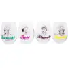 Silver Buffalo The Golden Girls Stemless Wine Glass Collectible Set of 4 | Each Holds 20 Ounces