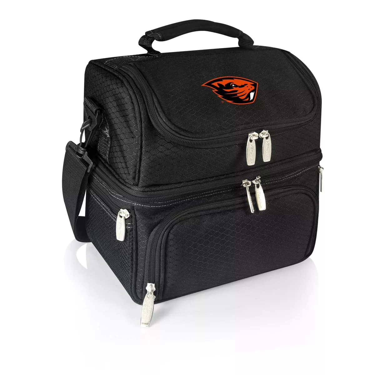 NCAA Oregon State Beavers Pranzo Dual Compartment Lunch Bag - Black