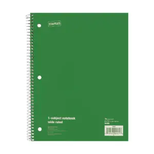 Staples 1 Subject Notebook 8