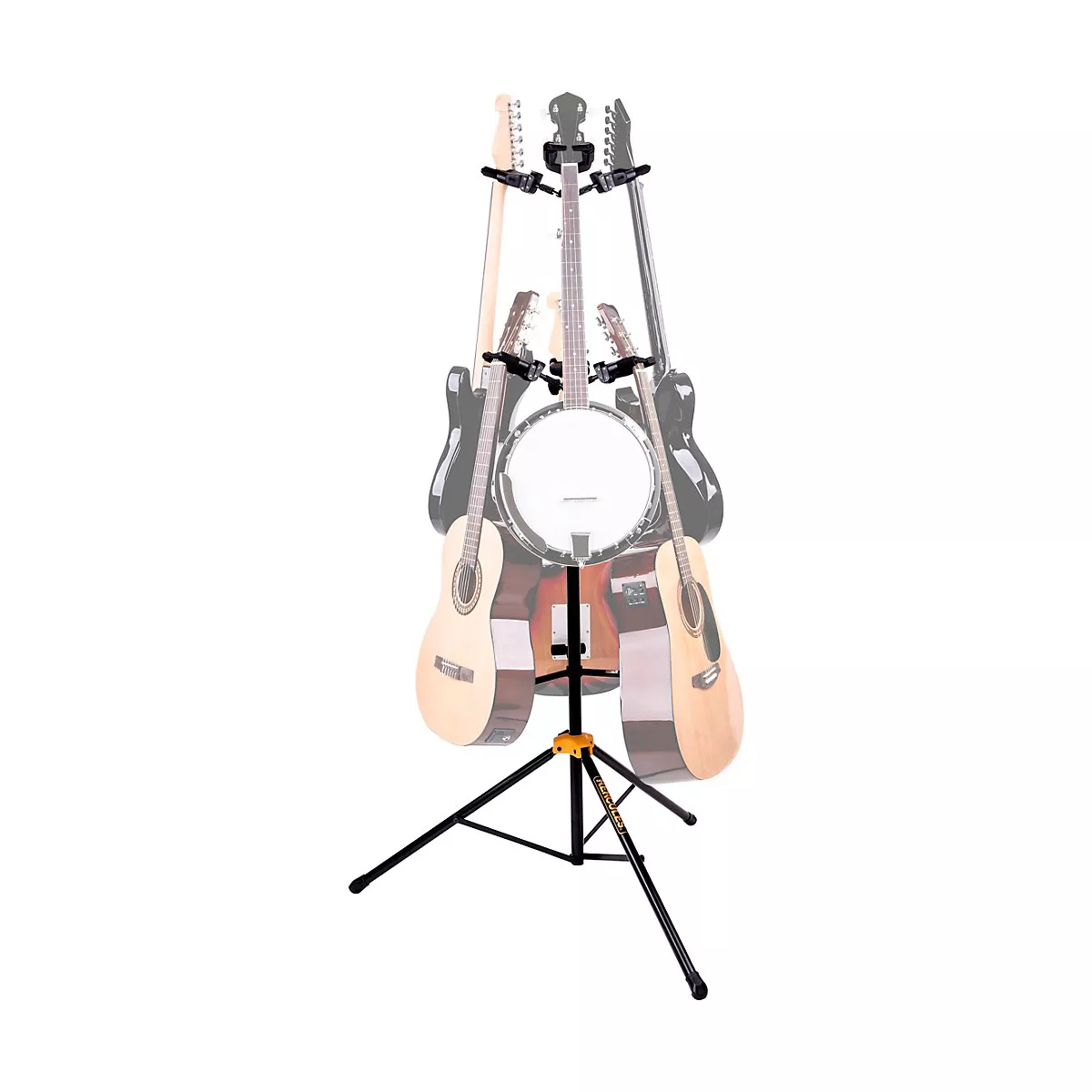 Hercules GS526BPLUS Universal 6-Piece Guitar Auto Grip Display Stand