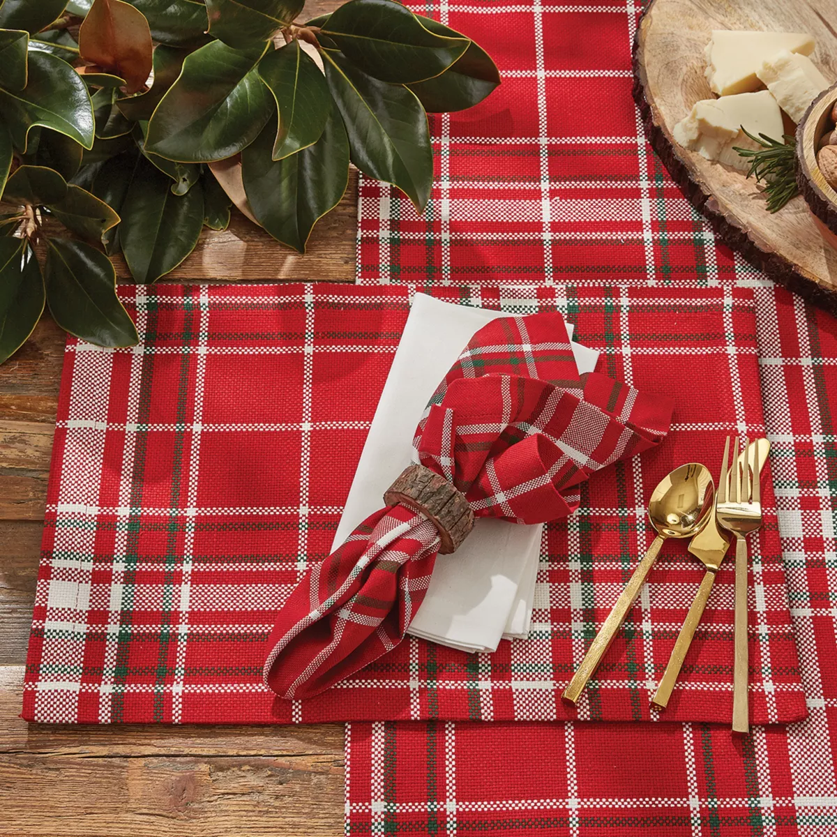 Split P Noelle Plaid Table Runner - 54