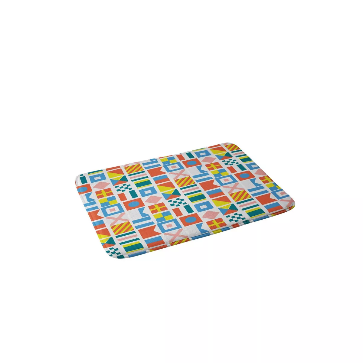 Kelli Murray Peach Pebbles Memory Foam Bath Mat - Deny Designs