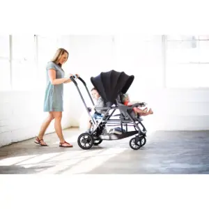 Joovy Caboose S Sit Stand Double Stroller - Gray Melange