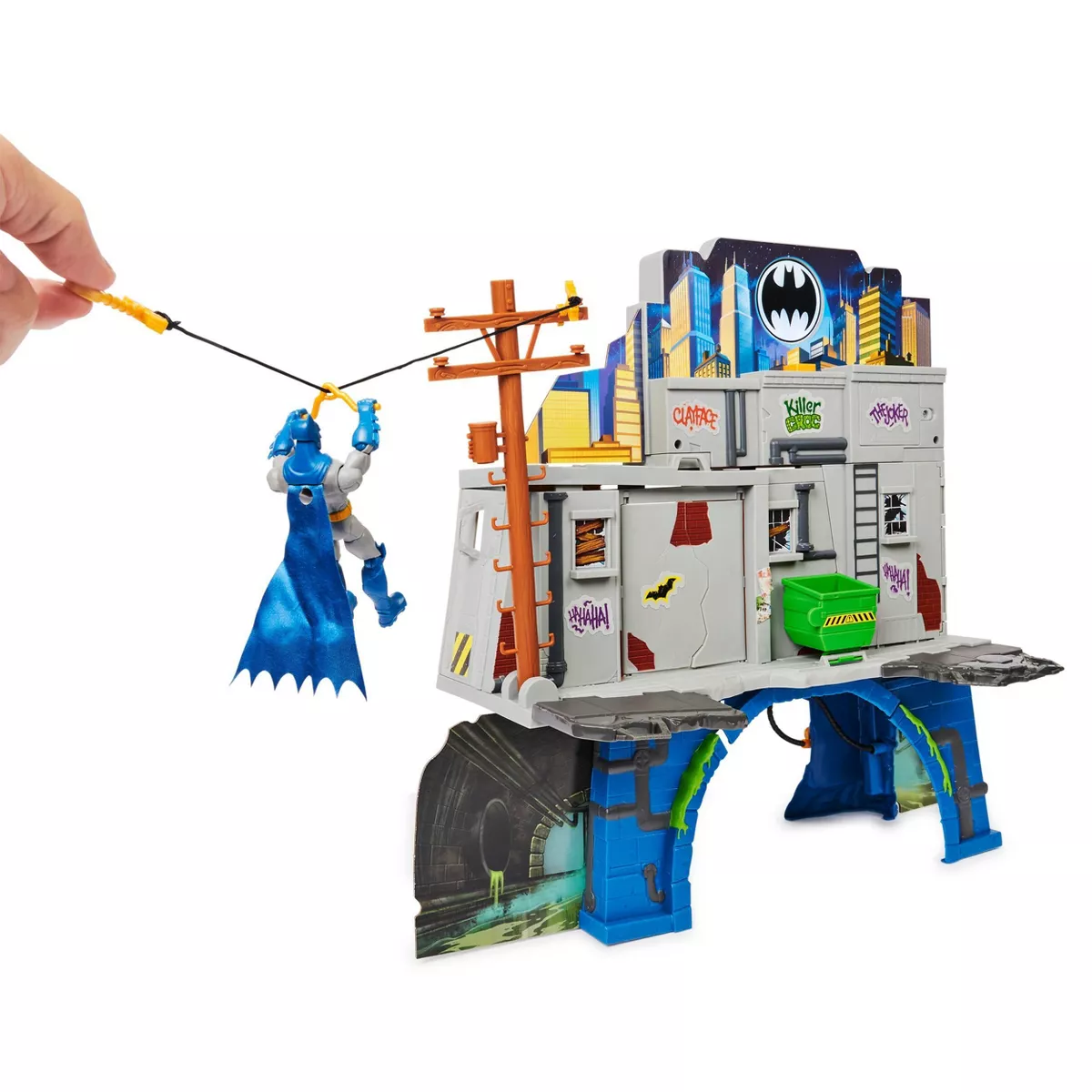 BATMAN 3-in-1 Batcave Playset with Exclusive 4