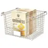 iDESIGN 12"x10"x7.75" Classico Stackable Basket Silver