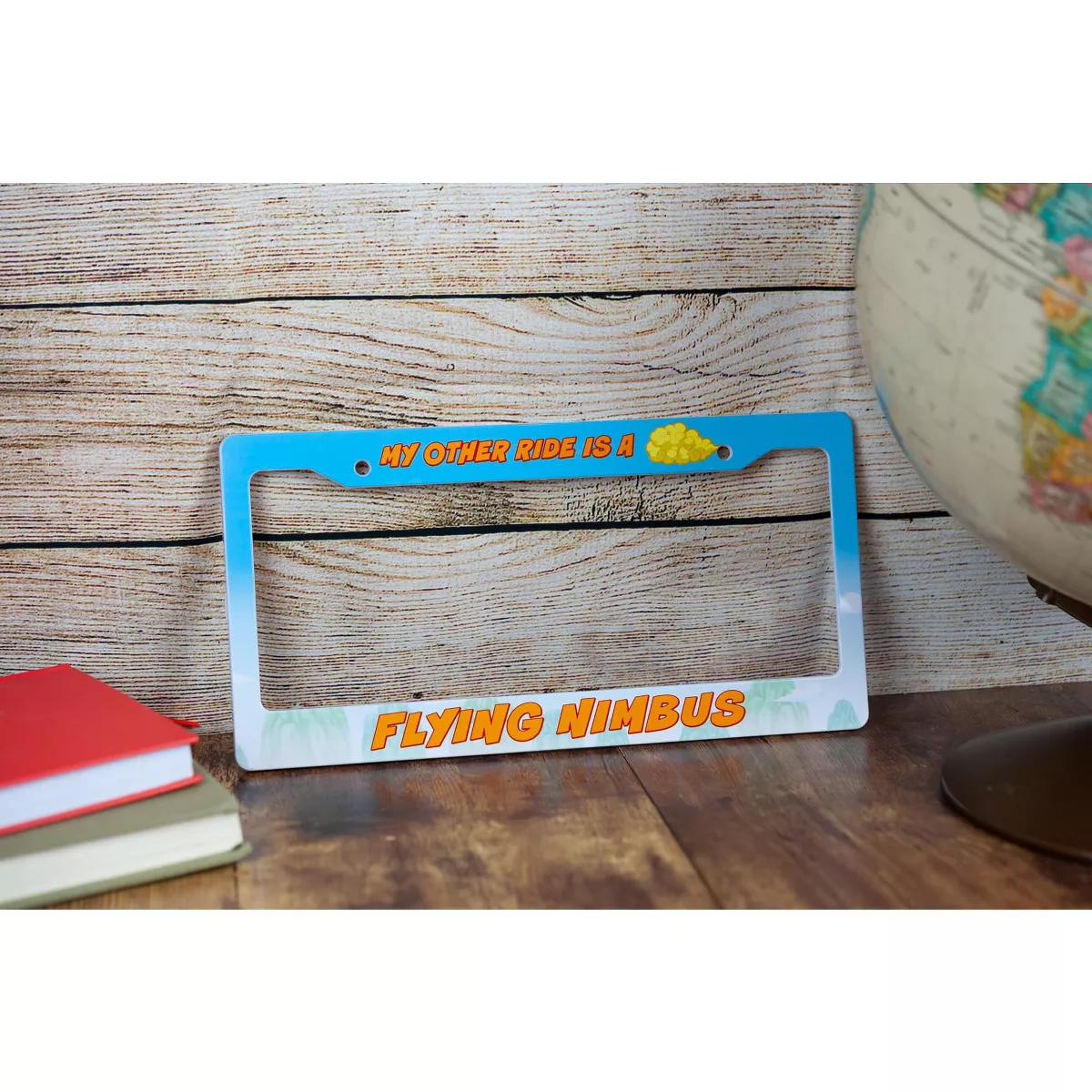 Just Funky Dragon Ball Z License Plate Frame | My Other Ride Is A Flying Nimbus Cloud