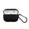 Insten Weave Shape Case For AirPods Pro, Soft TPU Skin Cover with Carabiner, Black