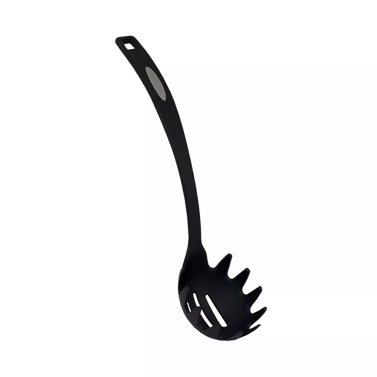 Home Basics Nylon Non-Stick Pasta Server, Black