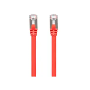 Monoprice Cat7 Ethernet Network Patch Cable - 10 feet - Red | 26AWG, Shielded, (S/FTP) - Entegrade Series