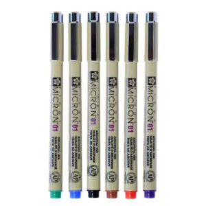 Pigma 6ct Micron Drawing Pen Set Multicolor - Sakura