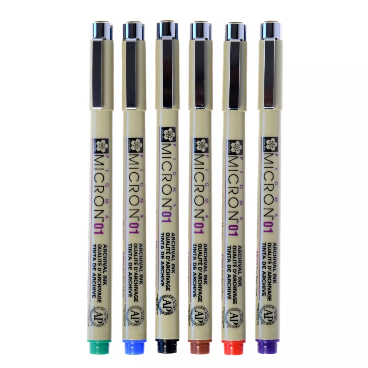 Pigma 6ct Micron Drawing Pen Set Multicolor - Sakura