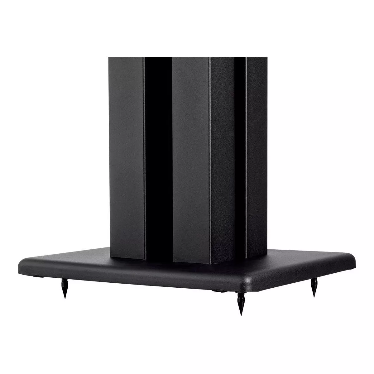 Monolith 28 Inch Speaker Stand (Each) - Black | Supports 100 lbs, Adjustable Spikes, Compatible With Bose, Polk, Sony, Yamaha, Pioneer and others