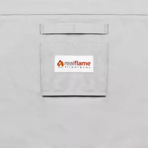 Baltic Square Fire Pit Cover Gray - Real Flame