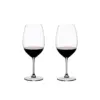 Riedel Vinum Bordeaux Grand Cru Crystal Dishwasher Safe Stemmed Red Wine Glass, 33.86 Ounce (2 pack)