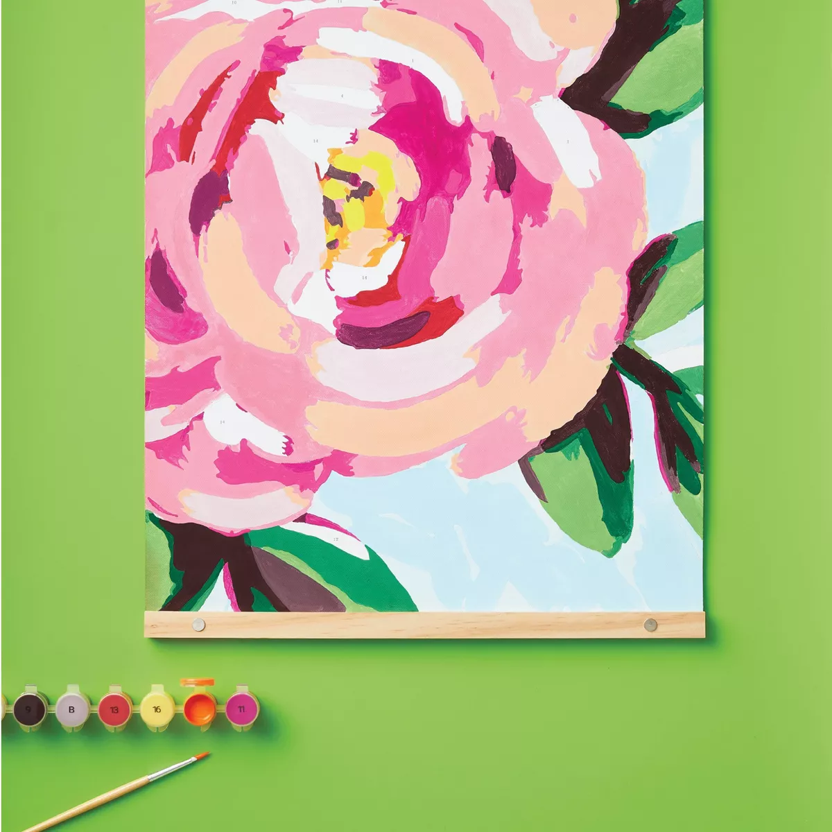 Paint-By-Number Canvas Kit Floral - Mondo Llama™