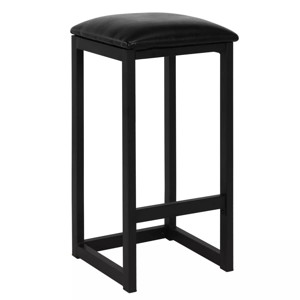 3pc Emelie Metal Pub Set With Faux Marble Top Black - Cosmoliving By Cosmopolitan