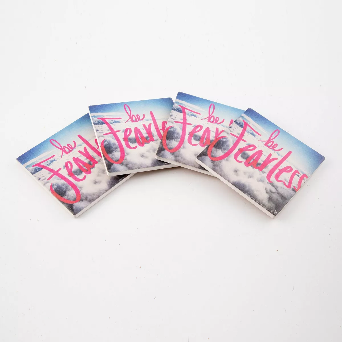 Thirstystone Be Fearless Coaster Set of 4