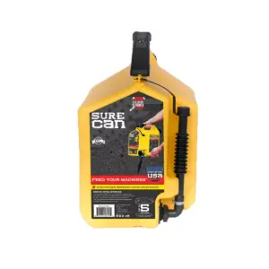 SureCan 5 Gallon 19 Liter Self Venting Diesel Fuel Can w/ Rotating Spout, Yellow