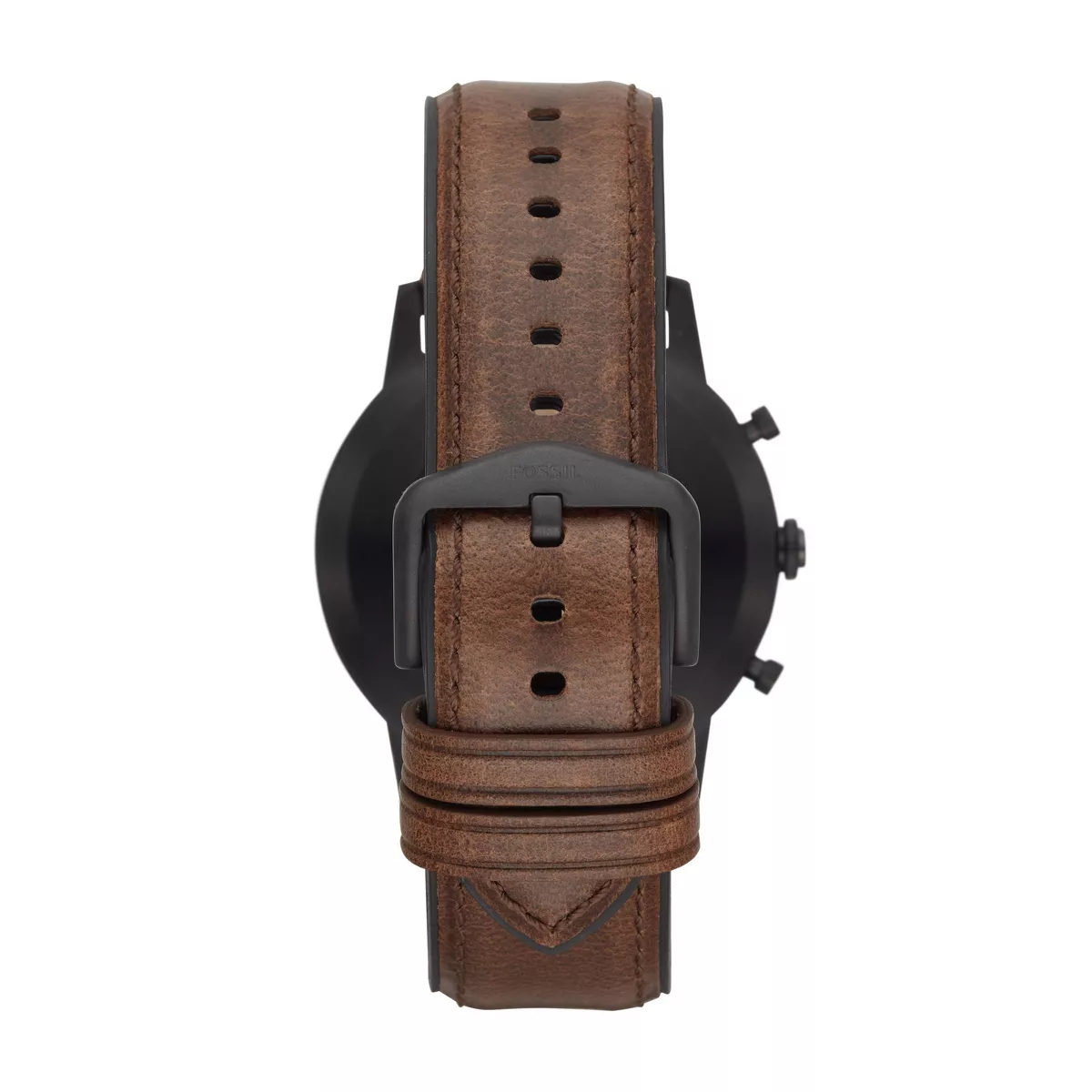Fossil Hybrid Smartwatch HR Collider 42mm - Black with Dark Brown Leather