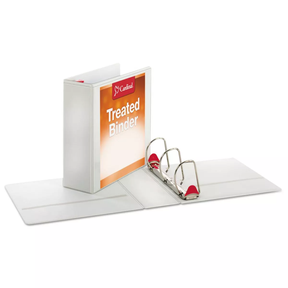 Cardinal Treated Binder ClearVue Locking Slant-D Ring Binder, 4