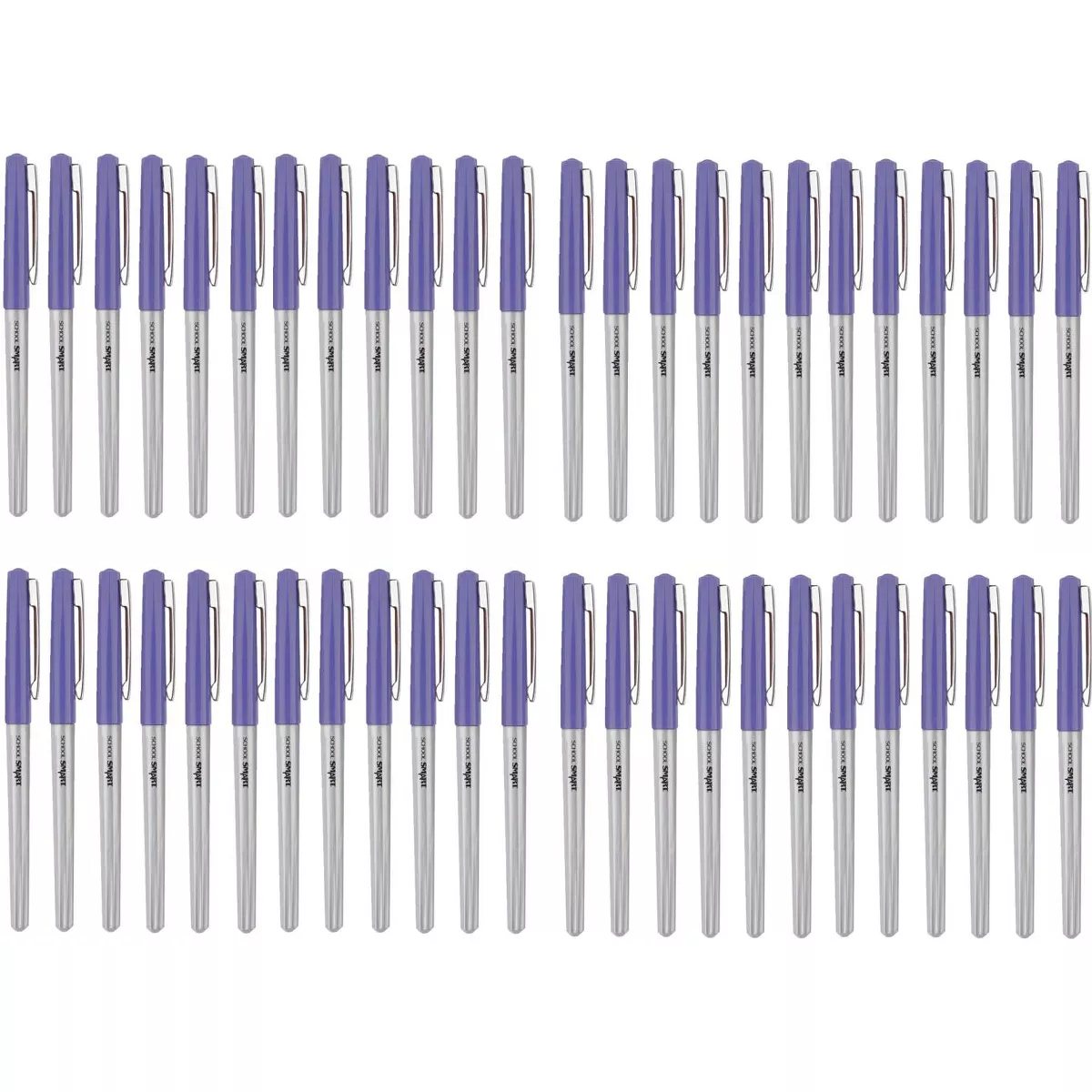 School Smart Ultra Fineliner Pen, 0.4 mm, Purple pk of 48