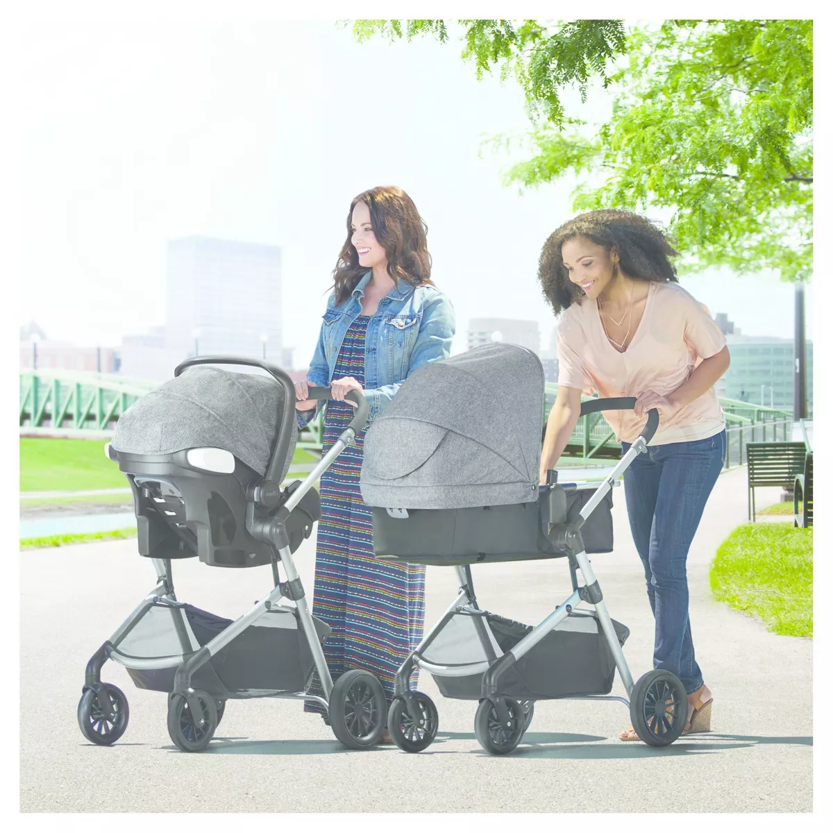 Evenflo Pivot Modular Travel System with ProSeries LiteMax Infant Car Seat - Aspen Skies