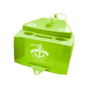 TRC Recreation Water Resistant Floating Super Soft Goodlife Drink Beverage Kooler Cooler for Water Adventures and Activities, Fierce Green