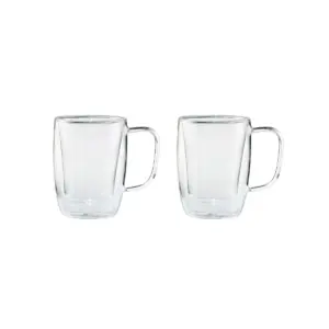 Henckels Double-Wall Glassware 2-pc 4.5oz. Double Espresso Mug Set