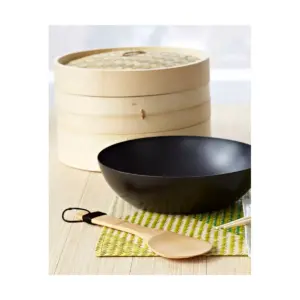 IMUSA Coated Wok With Bakelite Red Handle 12