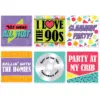 Big Dot of Happiness 90's Throwback - Funny 1990s Party Decorations - Drink Coasters - Set of 6