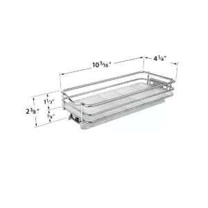 Lynk Professional Slide Out Spice Rack Upper Cabinet Organizer- 4