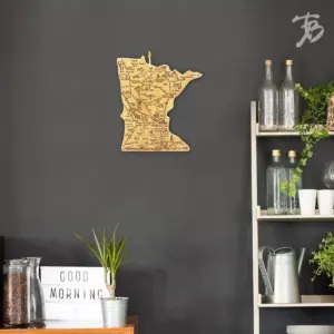 Totally Bamboo Destination Minnesota Cutting Board 13.25