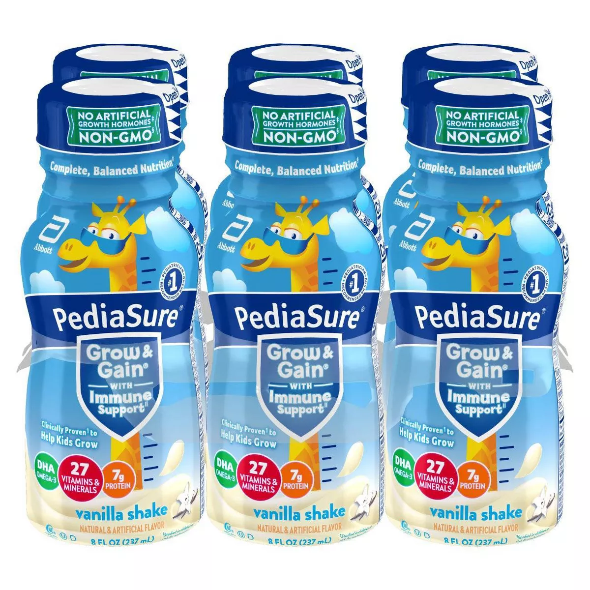 PediaSure Grow & Gain Kids' Nutritional Shake Vanilla - 6 ct/48 fl oz