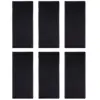 Juvale 6-Pack Black Restaurant Menu Cover Holder, Double View with Clear PVC Sheets, 11.3 x 5 in