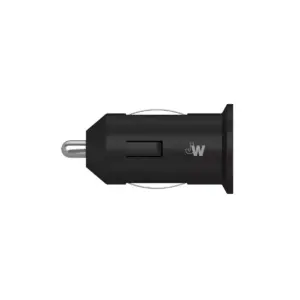 Just Wireless 2.4A/12W 1-Port USB-A Car Charger with 6ft TPU USB-C to USB-A Cable - Black